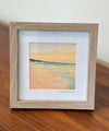 Clayton’s Beach Sunset oak frame